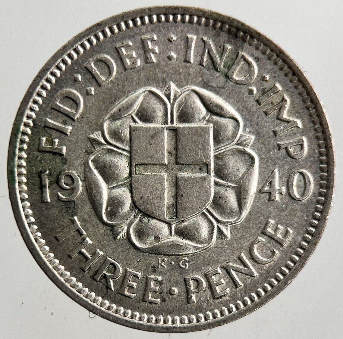 1940 George VI Threepence Silver Coin | Very High Grade