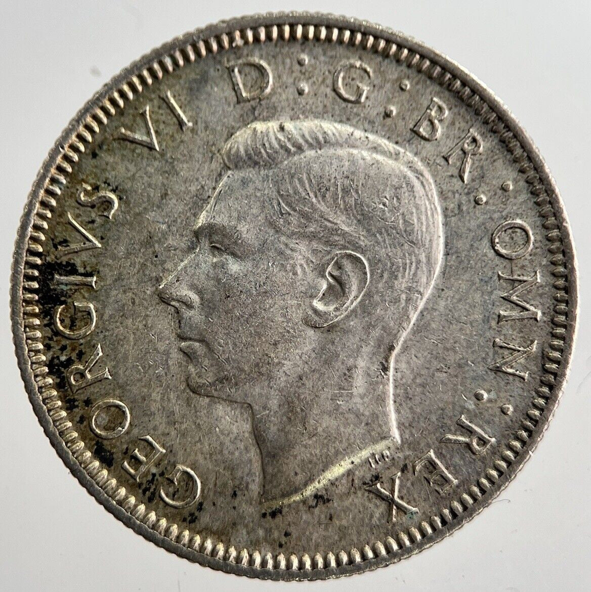 1941 George VI British One Shilling Silver Coin | Very High Grade | a8253
