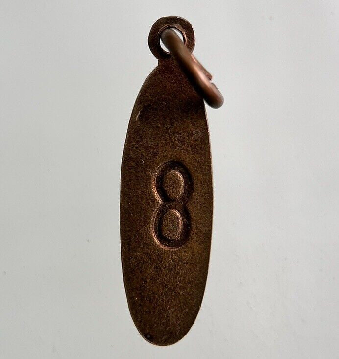 Thailand Old Vintage Thai Buddha Necklace Charm Coin | Height 2.2cm