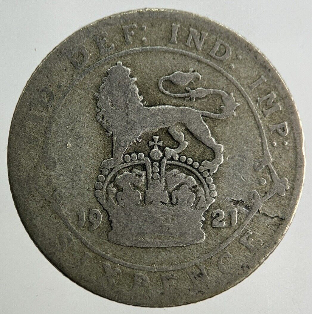 1921 George V Sixpence Silver Coin | Collectable Grade