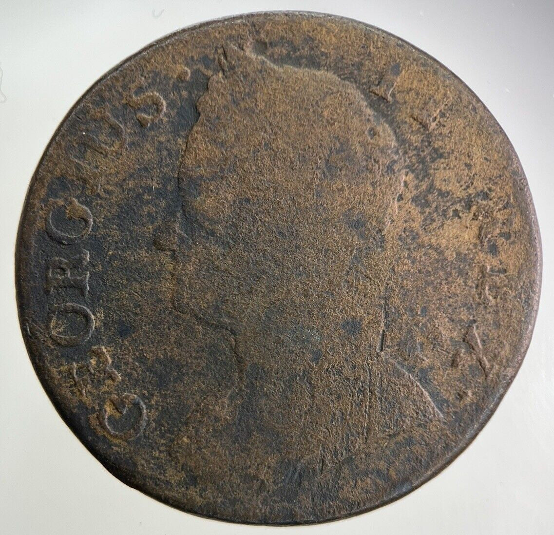 1743 George II 2nd Half-Penny Coin | Collectable Grade