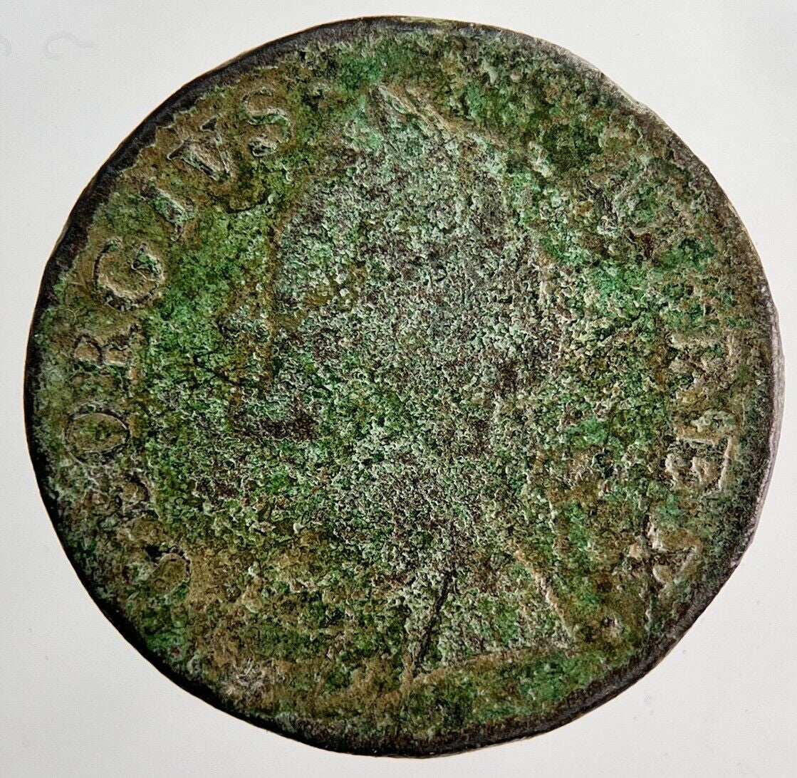 1754 George II 2nd Farthing Coin | Collectable Grade | a6251