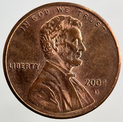 2004 - D US USA Lincoln One Cent Coin | Very High Grade