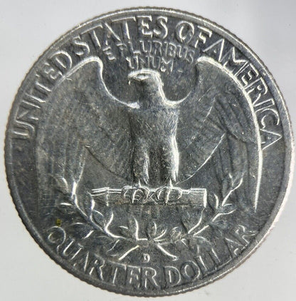 1961 - D US USA Quarter Silver Coin | Fine Collectable Grade