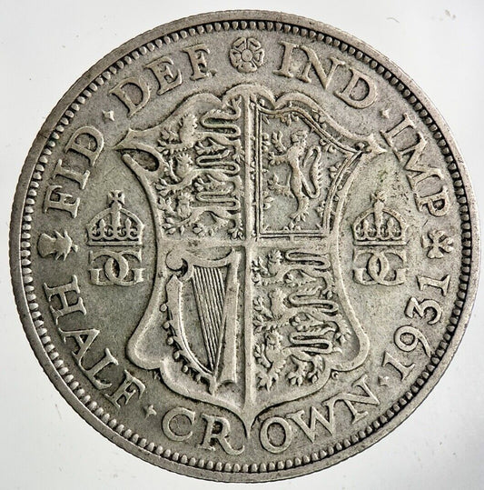 1931 George V Half - Crown Silver Coin | Fine Collectable Grade