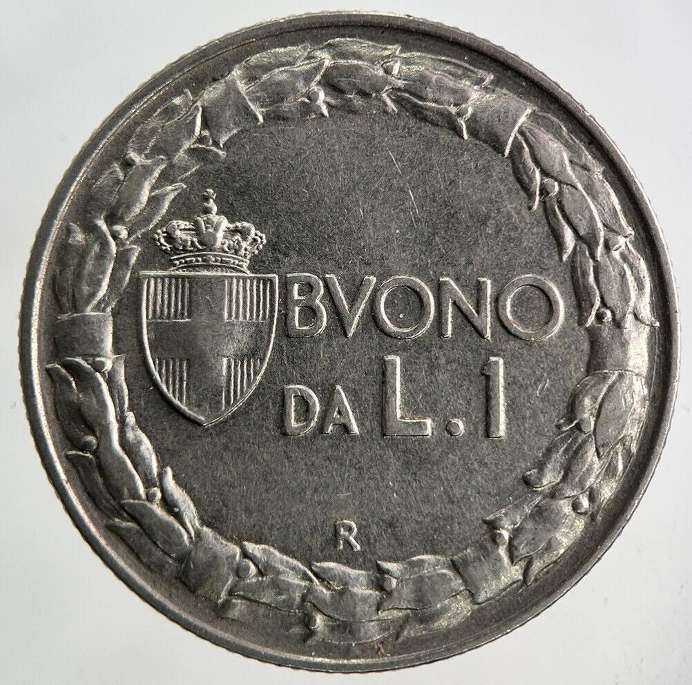 1922 Italy 1 Lira Coin | Fine Collectable Grade