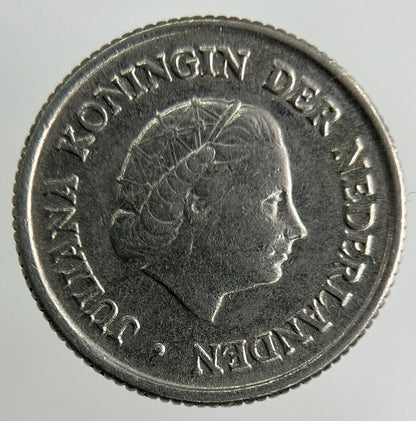 1950 Netherlands 25 Cents Coin | Fine Collectable Grade