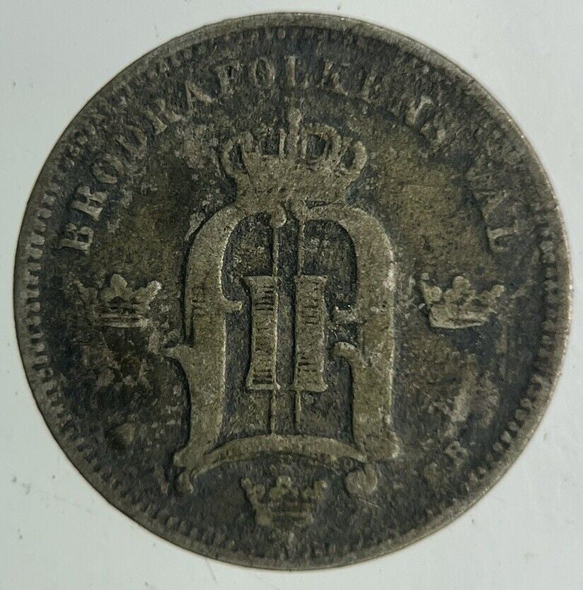 1892 Sweden 10 Ore Silver Coin | Collectable Grade