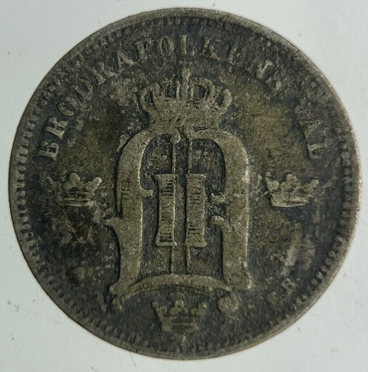 1892 Sweden 10 Ore Silver Coin | Collectable Grade