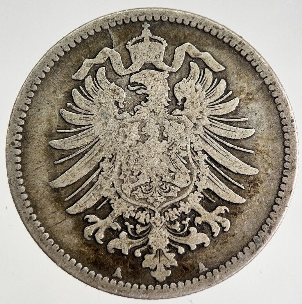 1875 Germany 1 One Mark Silver Coin | Collectable Grade | a8775