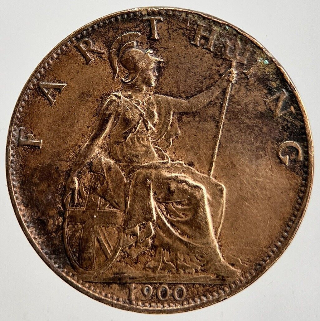1900 Victoria Farthing Coin | Very High Grade | a2252