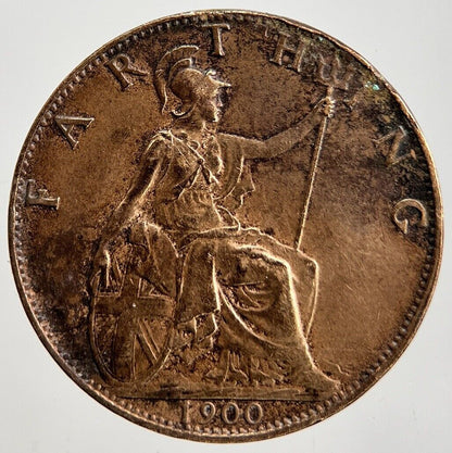1900 Victoria Farthing Coin | Very High Grade | a2252