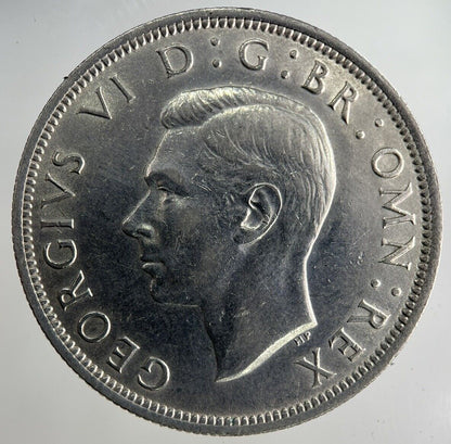 1942 George VI Half - Crown Silver Coin | Fine Collectable Grade