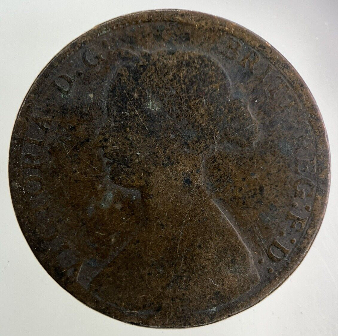 1861 Victoria Half - Penny Coin | Fair Grade