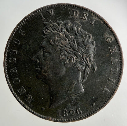 1826 George IV Half - Penny Coin | Very High Grade