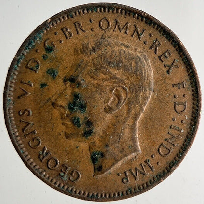 1943 George VI Wren Farthing Coin | Fine Collectable Grade