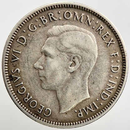 1942 - S Australia Florin Silver Coin | Fine Collectable Grade | a243