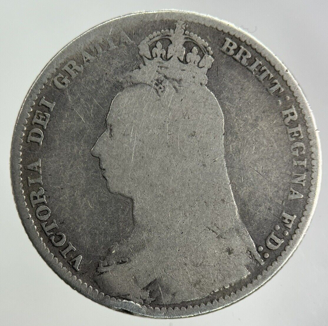 1892 Victoria One Shilling Silver Coin | Collectable Grade