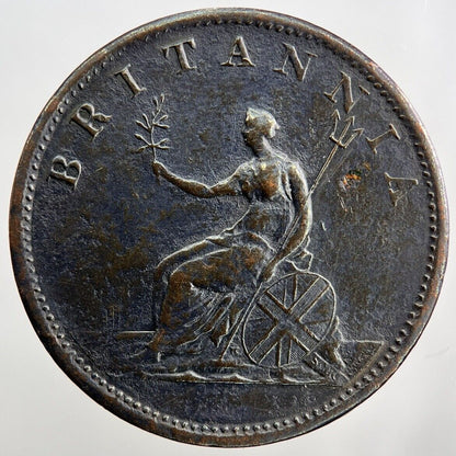 1806 George III Half-Penny | British Copper Coin | Very High Grade | a1158