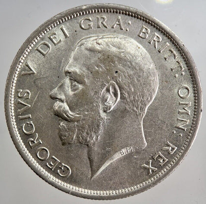 1916 George V Half - Crown Silver Coin | Very Fine Grade | a8797