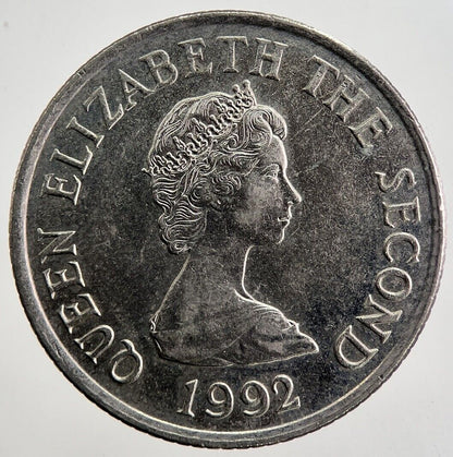 1992 Jersey 10p 10 Ten - Pence Coin | Very High Grade | a4991