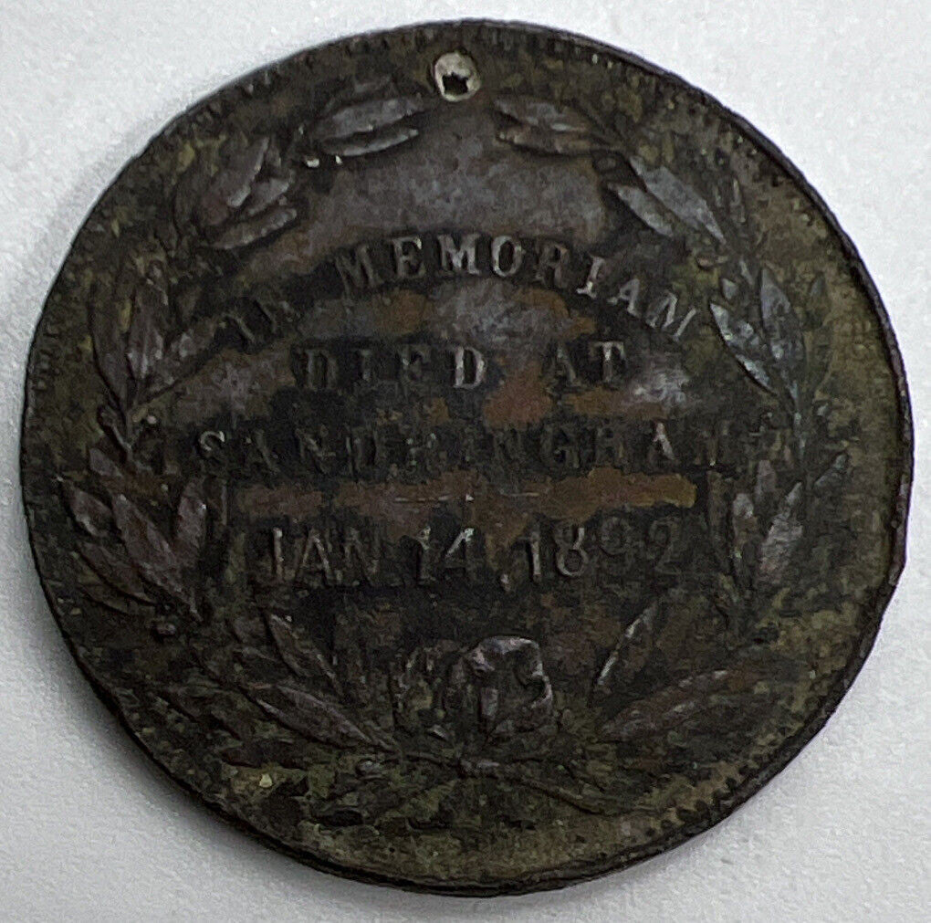 1892 Duke Of Clarence & Avondale Died Medal | Collectable Grade | a1202