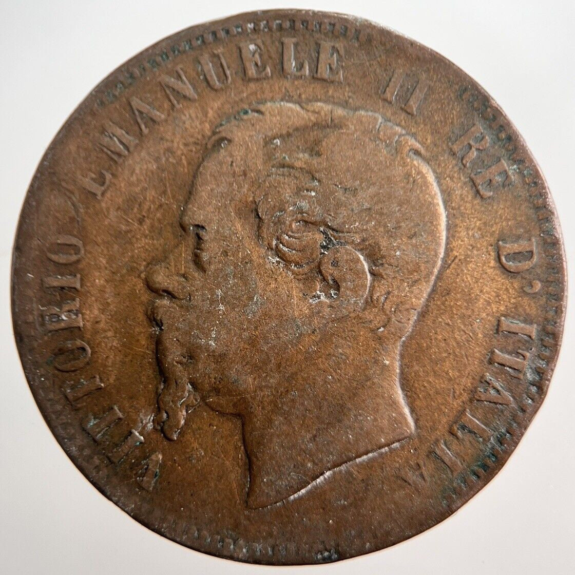 1866 Italy 10 Centesimi Coin | Collectable Grade | a3823