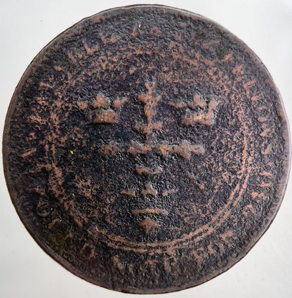 1812 Nottingham J M Fellows Token One Penny | Collectable Grade | a6556