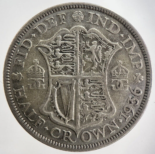 1936 George V Half - Crown Silver Coin | Fine Collectable Grade