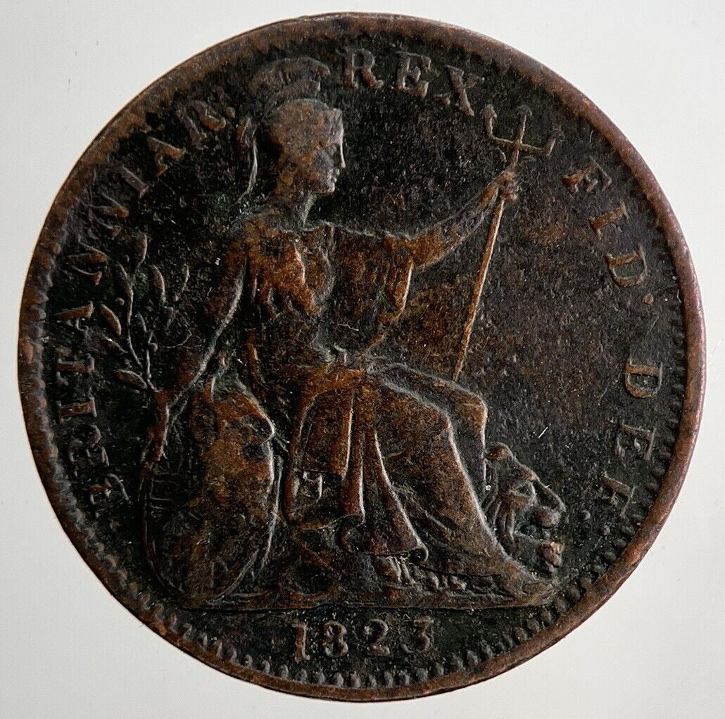 1823 George IV Farthing Coin | Fine Collectable Grade | a9162