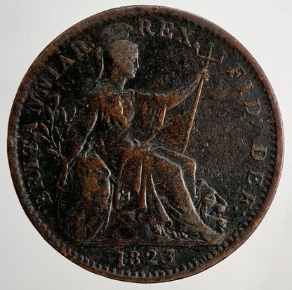 1823 George IV Farthing Coin | Fine Collectable Grade | a9162