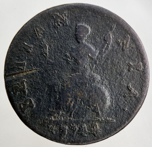 1744 George II 2nd Farthing Coin | Collectable Grade