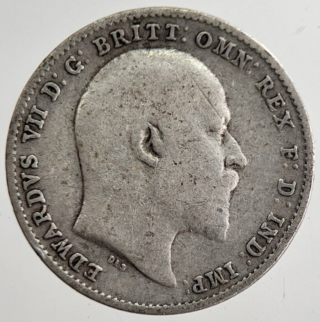 1909 Edward VII Threepence Silver Coin | Collectable Grade | a8880