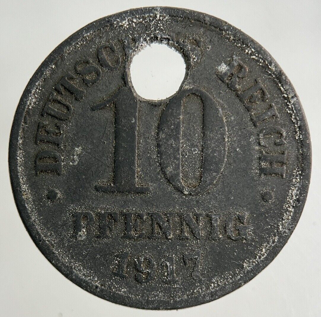 1917 Germany 10 Pfennig Coin | Collectable Grade