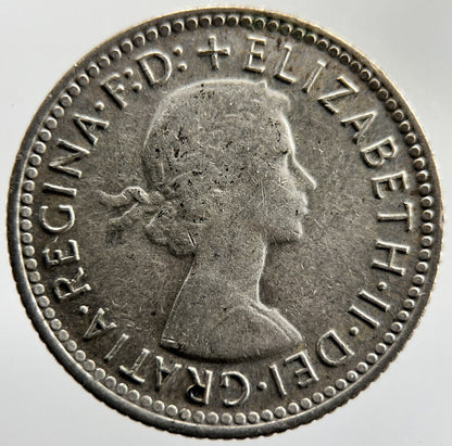 1957 Sixpence Australia Silver Coin | Fine Collectable Grade | a1616