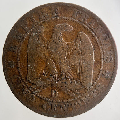 1855 France 5 Centimes Coin | Collectable Grade