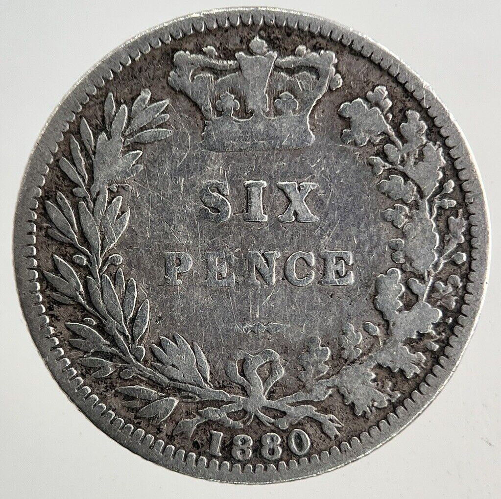 1880 Victoria Sixpence Silver Coin | Collectable Grade