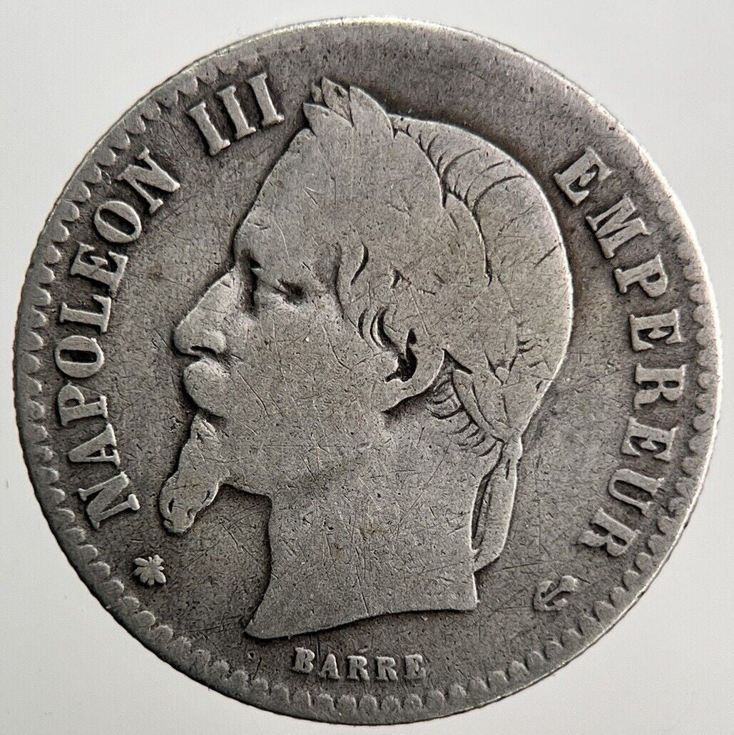 1865 France 50 Cent Silver Coin | Collectable Grade | a3637