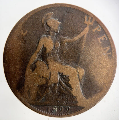 1899 Victoria One Penny Coin | Collectable Grade