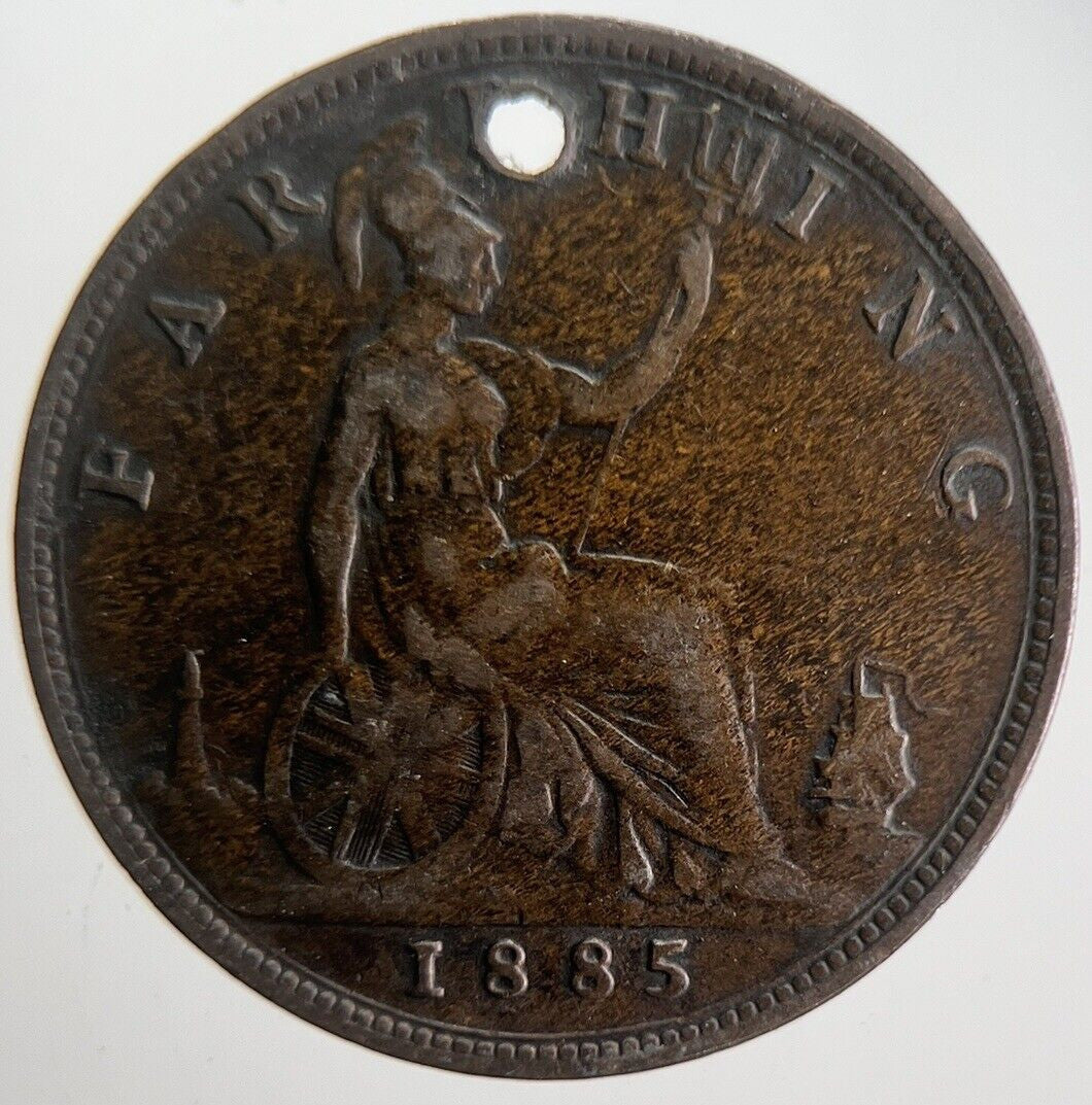 1885 Victoria Farthing Coin | Fine Collectable Grade | a4570