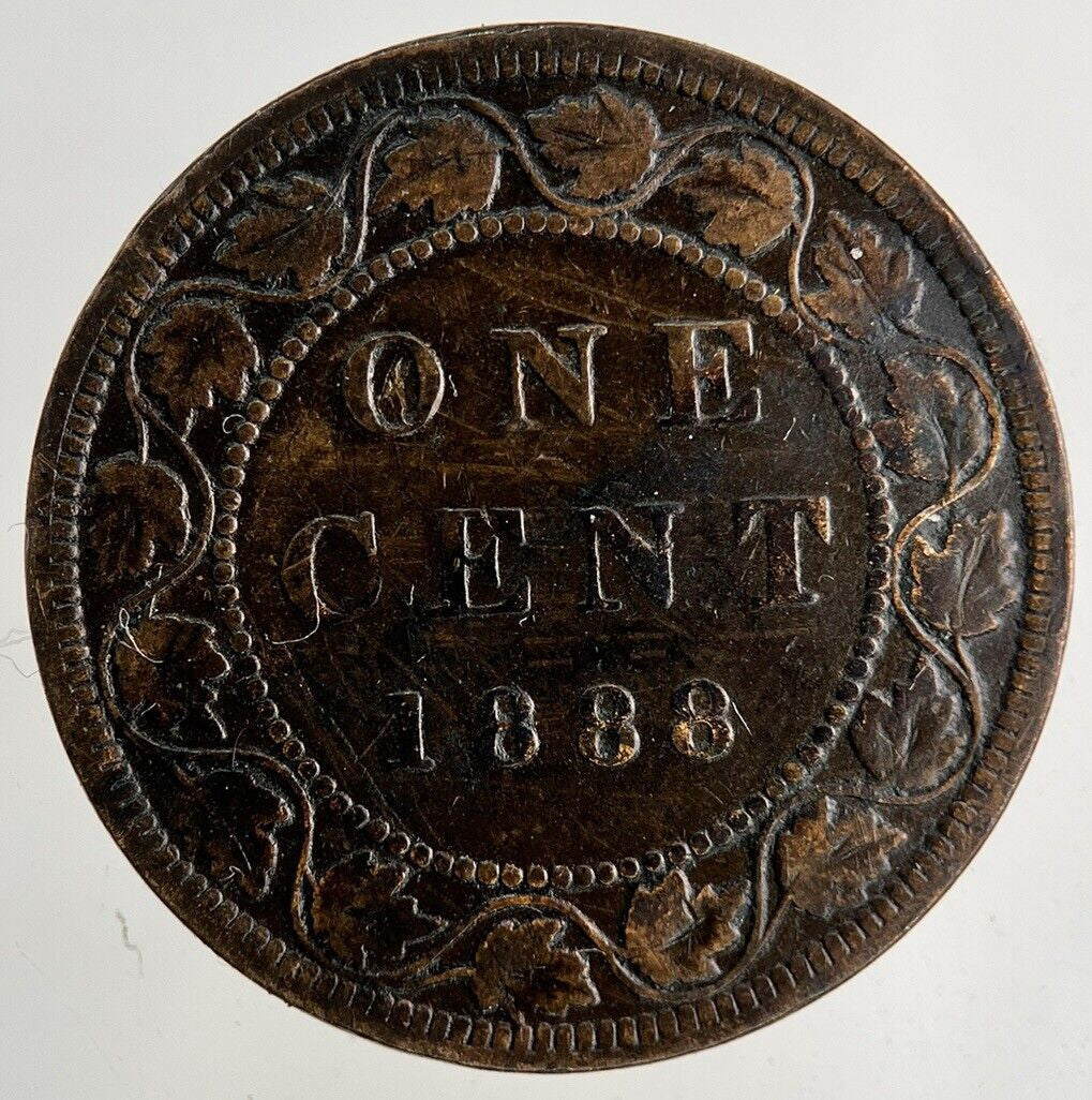1888 Canada 1 Cent Coin | Fine Collectable Grade