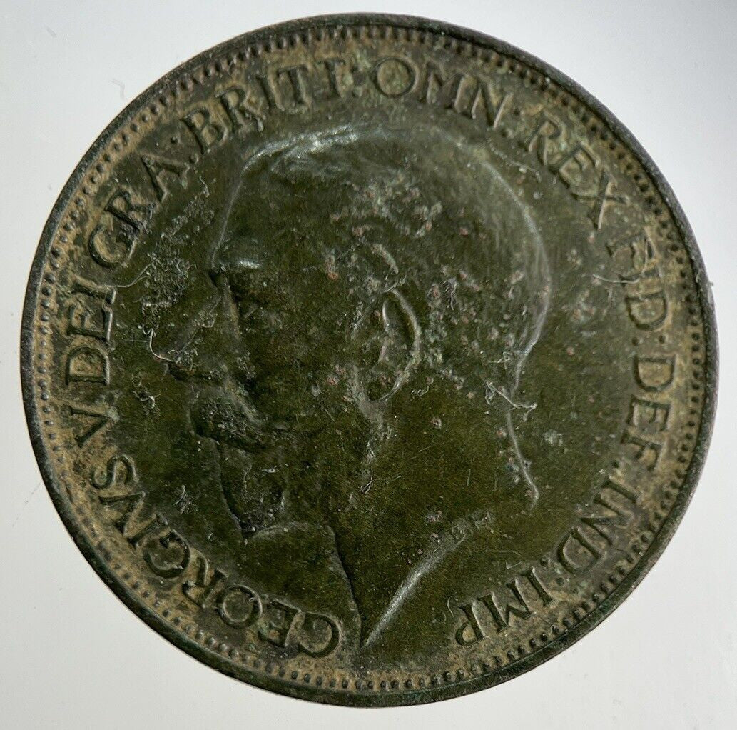 1923 George V Half - Penny Coin | Fine Collectable Grade