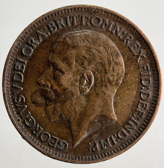 1926 George V Farthing Coin | Fine Collectable Grade