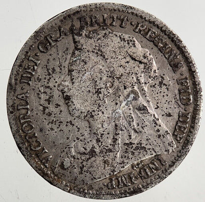 1899 Victoria Silver Threepence Coin | Very High Grade