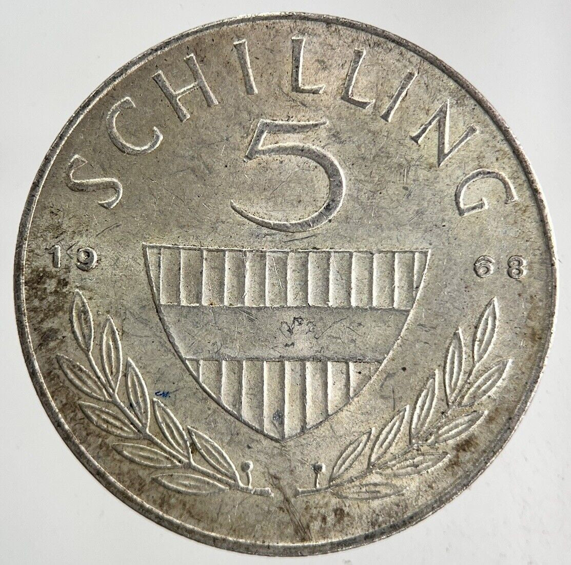 1968 Austria 5 Schilling Silver Coin | Fine Collectable Grade