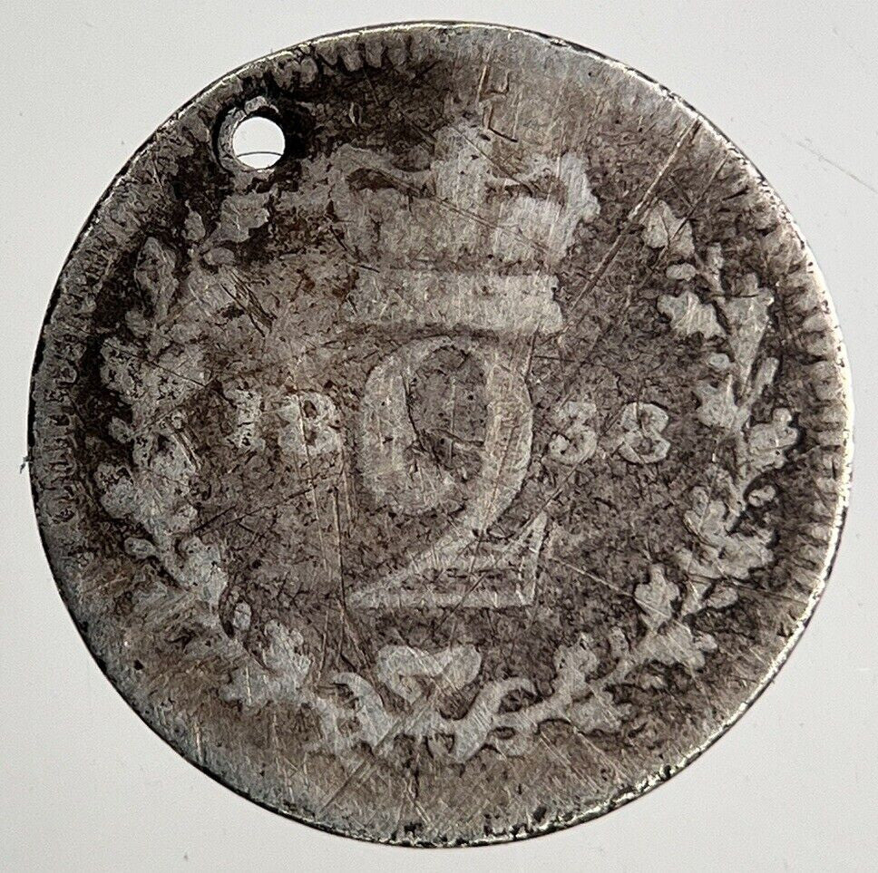 1838 Victoria Maundy Two - Pence Silver Coin | Collectable Grade