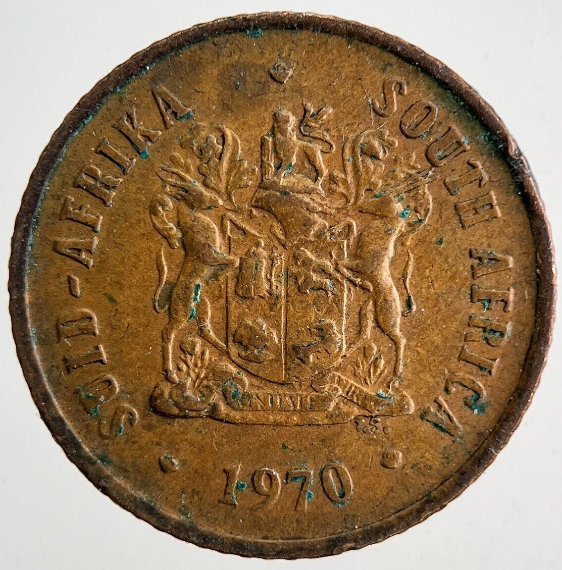 1970 South Africa 1 Cent Coin | Fine Collectable Grade