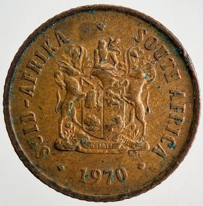 1970 South Africa 1 Cent Coin | Fine Collectable Grade