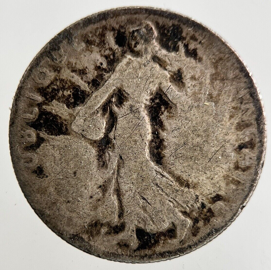 1900 France 50 Centimes Silver Coin | Fair Grade