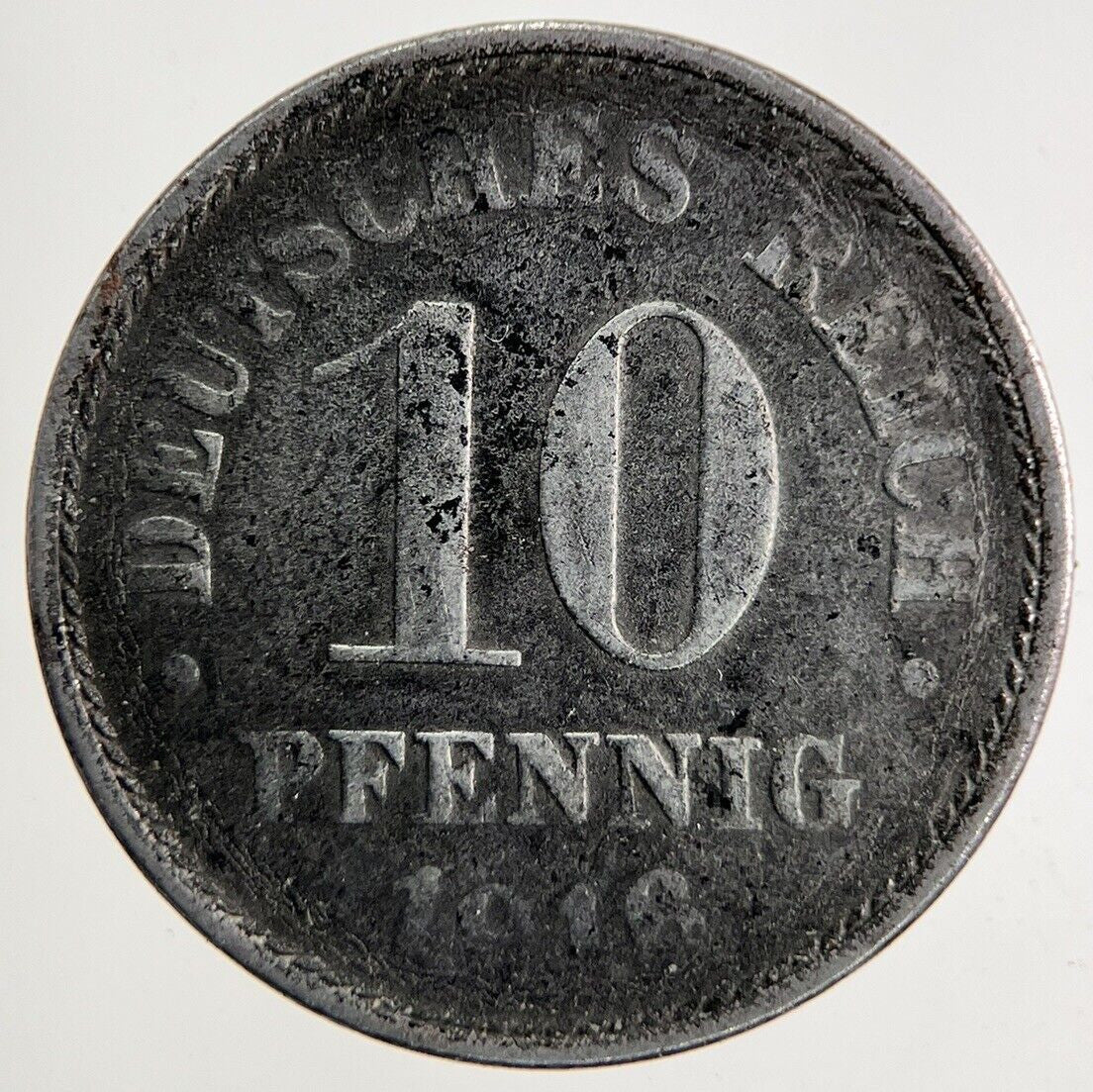 1916 Germany 10 Pfennig Coin | Fine Collectable Grade